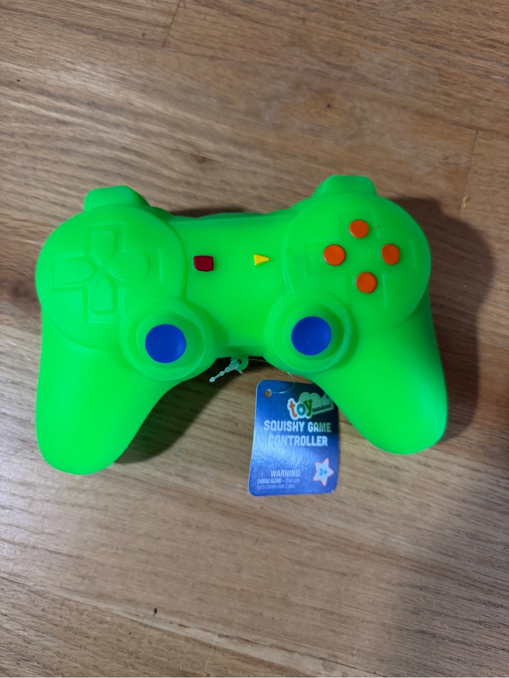 New Jumbo Squishy Game Controller Toymendous Neon Green 7" Sensory Toy Squeeze